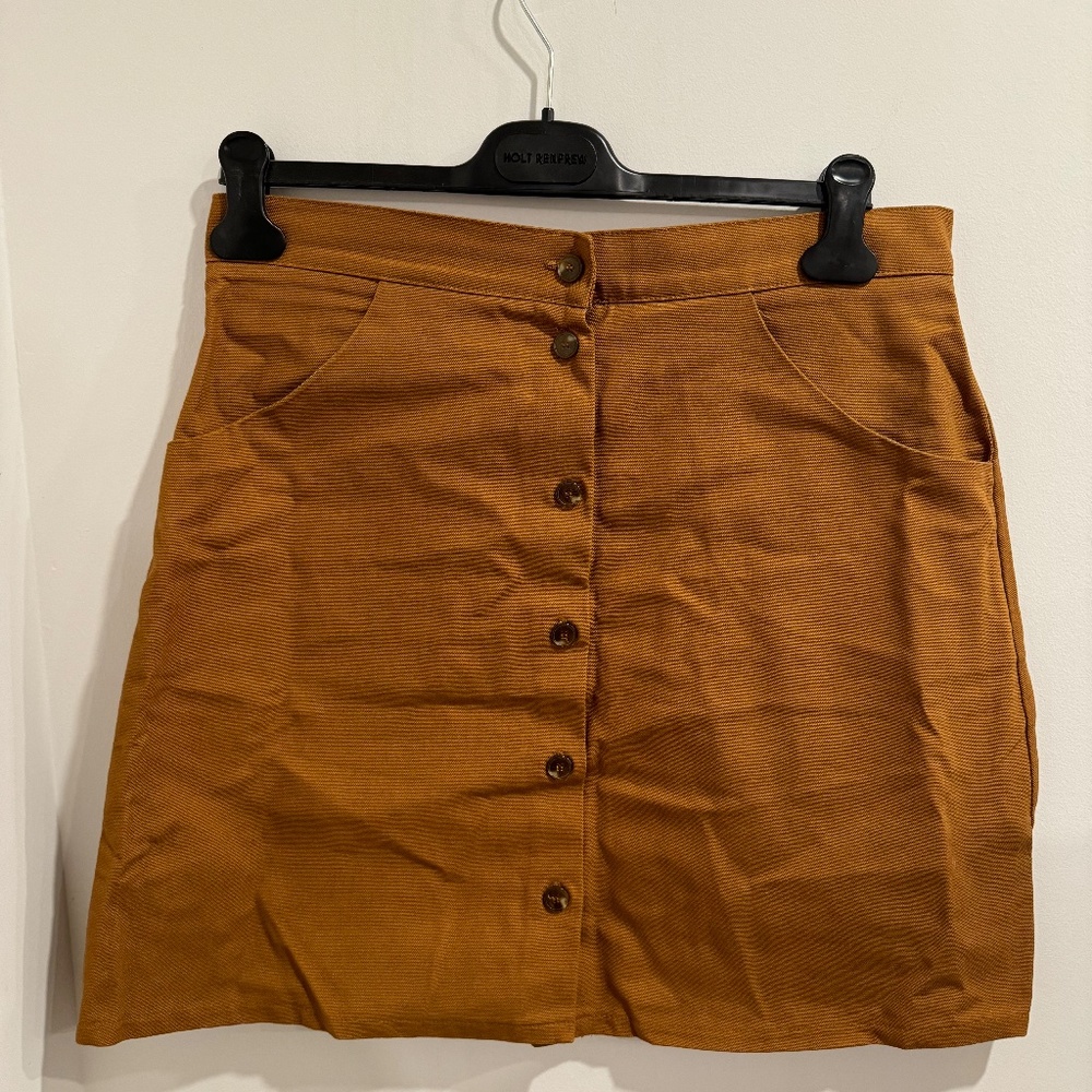 MINI 6 BUTTON SKIRT